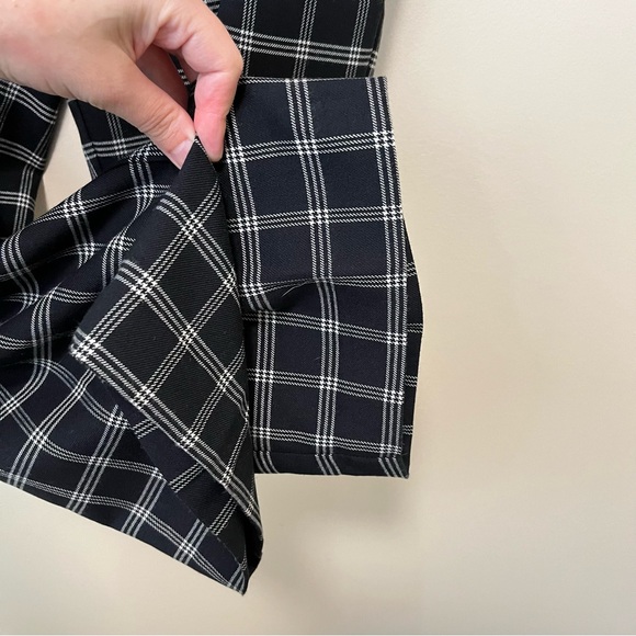 NWT 1. State Veridian Blooms Pant - Black White Plaid - Picture 4 of 14